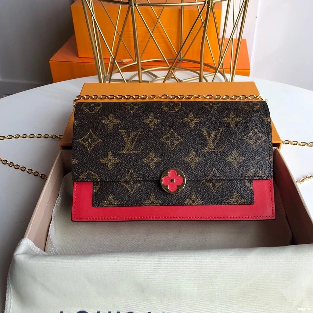 Affordable FLORE CHAIN LOUIS WALLET VUITTON 0806